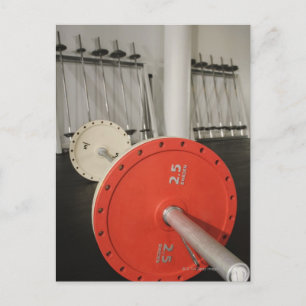 Postal Barbell en el gimnasio