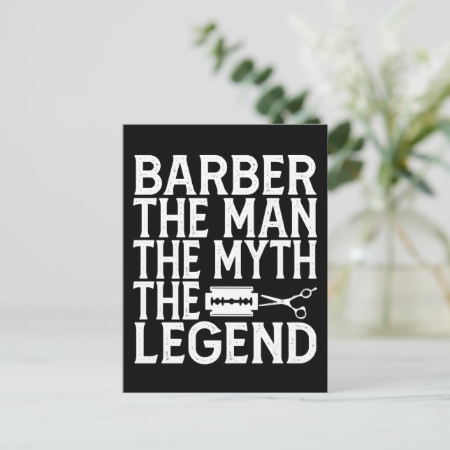Postal Barber El Hombre 2024 (Anverso de pie)