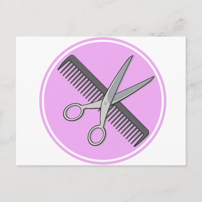 Postal Barber Scissor y Comb (Anverso)