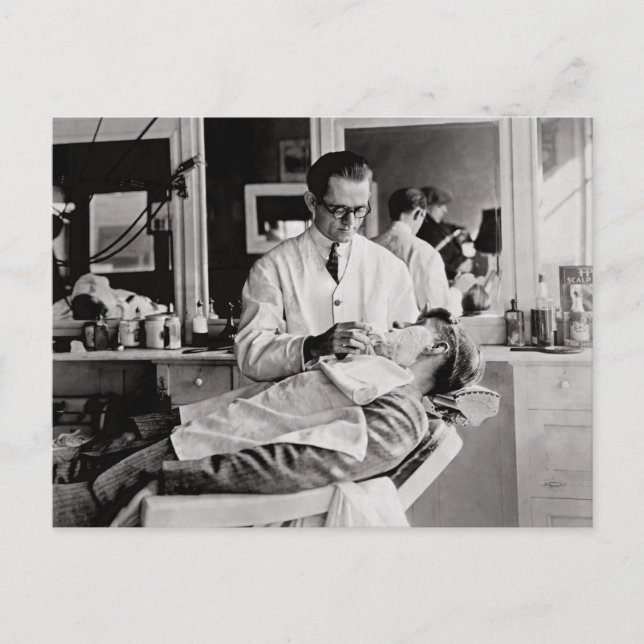 Postal Barber Shop, 1923 (Anverso)