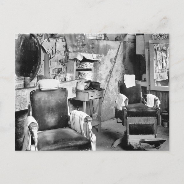 Postal Barber Shop de Atlanta, 1936 (Anverso)