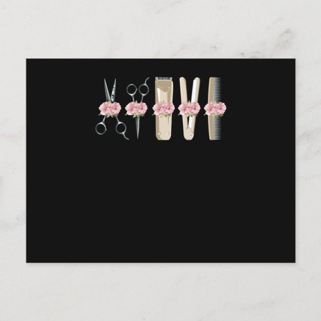 Postal Barber Tools Love (Anverso)