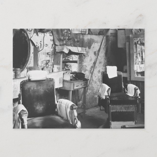 Postal Barbería de Atlanta, años 30 (Anverso)