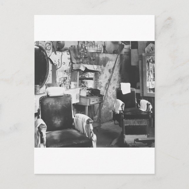 Postal Barbería de Atlanta, años 30 (Anverso)