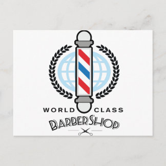 Postal Barbería de clase mundial