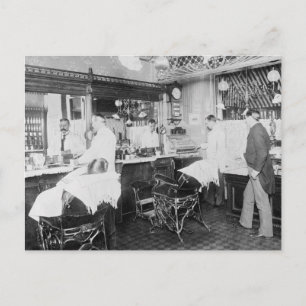 Postal Barbería de la ciudad de Nueva York, 1895
