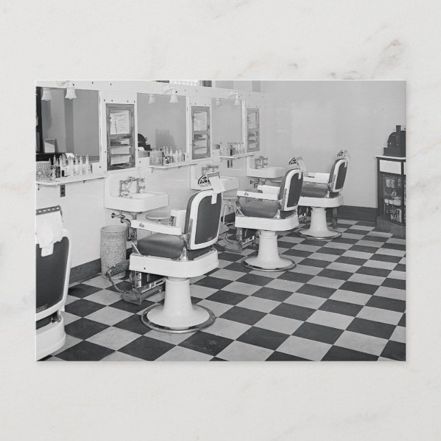 Postal Barbería Executive, 1935 (Anverso)