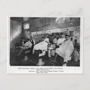 Postal Barbershop de los años 20, Wise, Virginia
