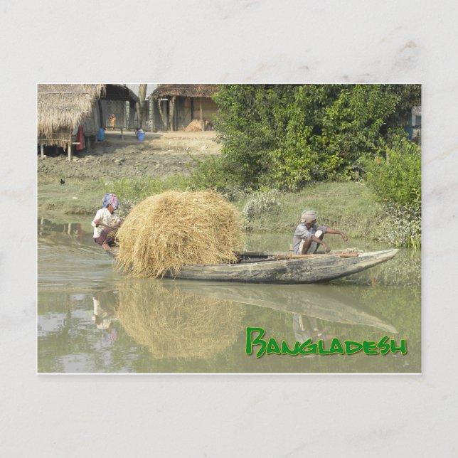 Postal barca de arroz de Bangladesh (Anverso)