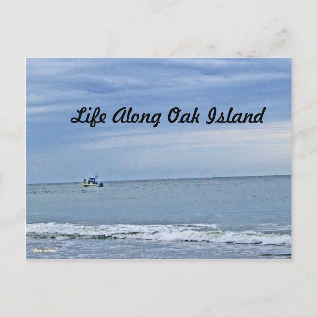 Postal Barca en alta mar (Anverso)