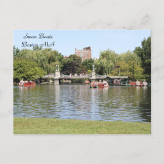 Postal Barcas Cisne, Boston, MA, fotografía