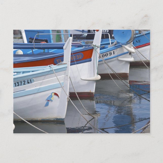Postal Barcas de pesca típicas de Provenza pintadas en 2 (Anverso)