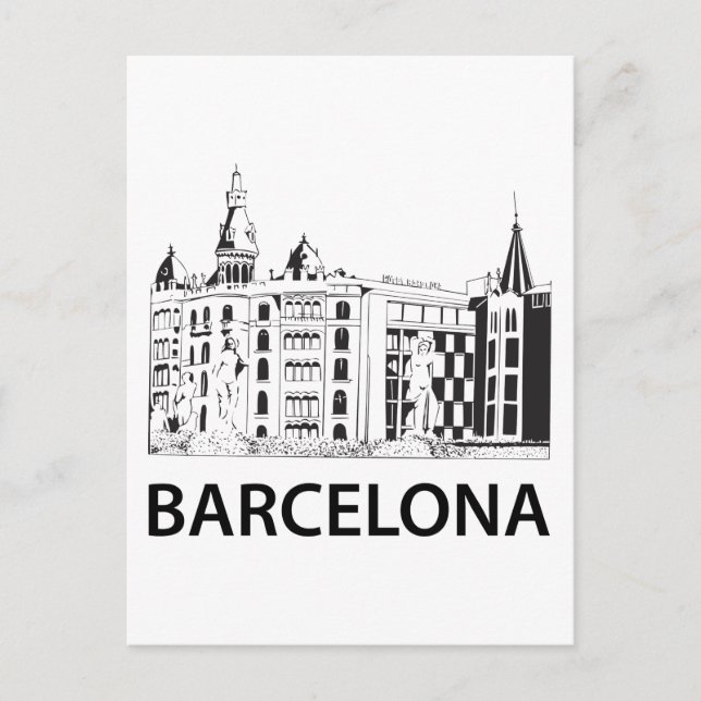 Postal Barcelona (Anverso)