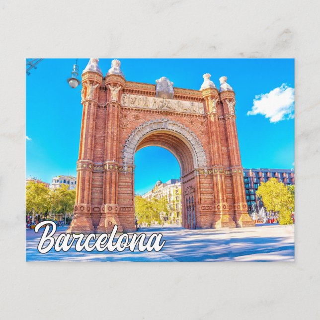 Postal Barcelona, España (Anverso)