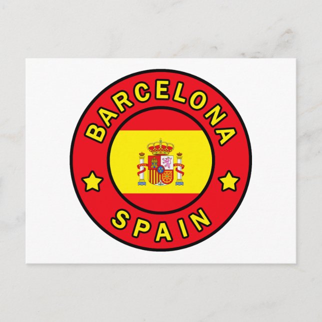 Postal Barcelona España (Anverso)