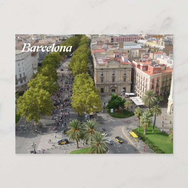 Postal Barcelona, España (Anverso)