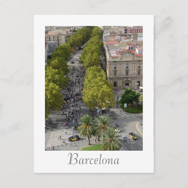 Postal Barcelona España (Anverso)
