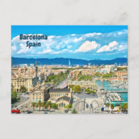 Barcelona, España Hermosa vista de la ciudad