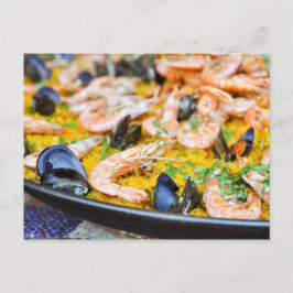 Postal Barcelona España | Paella española