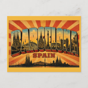 Postal Barcelona España Sagrada Familia