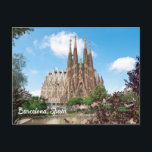 Postal Barcelona, España Templo Sagrada Familia<br><div class="desc">Barcelona,  España</div>