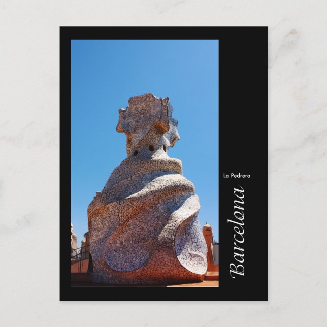 Postal Barcelona, La Pedrera (Anverso)