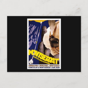 Postal Barcelona Montserrat España