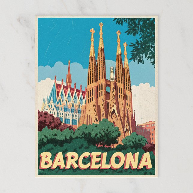 Postal Barcelona Retro (Subido por el creador)
