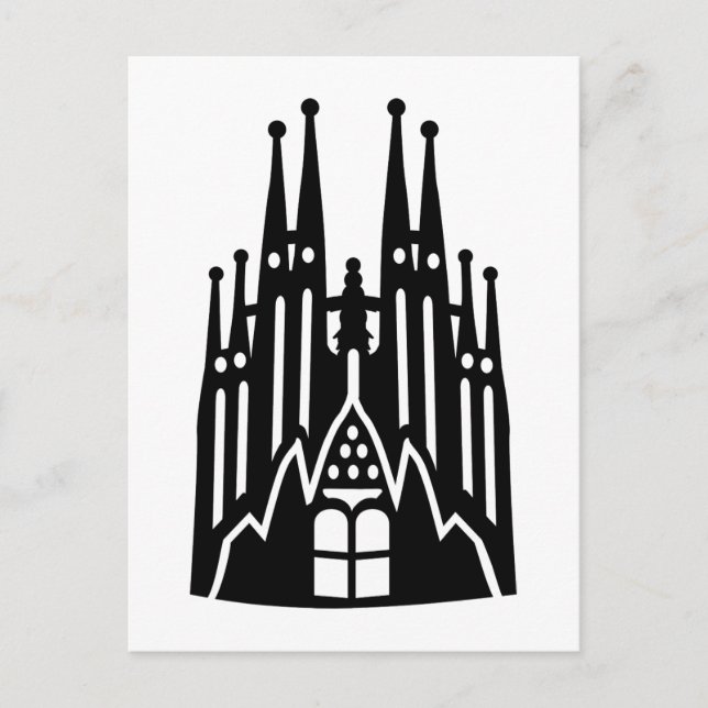 Postal Barcelona Sagrada Familia (Anverso)