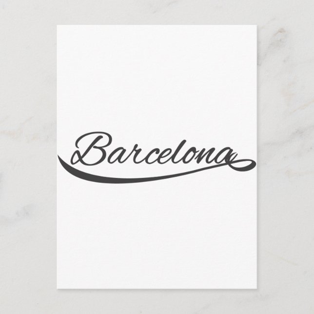 Postal barcelona typographic (Anverso)