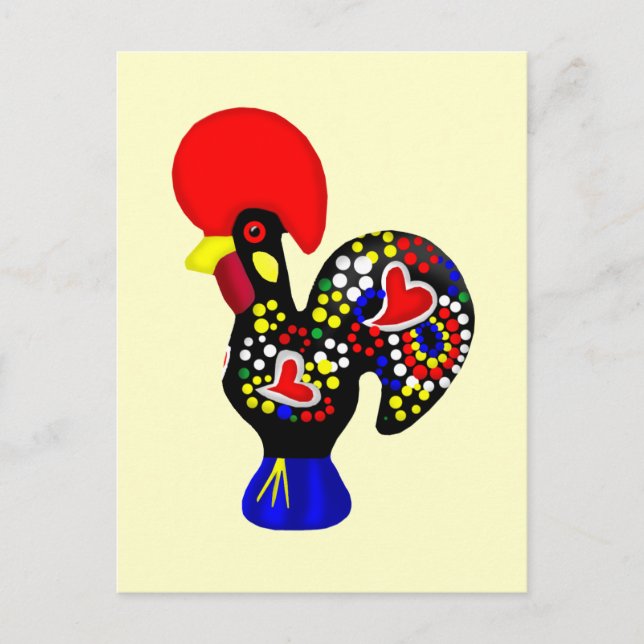 Postal Barcelos Galo do Portugal por os portugueses (Anverso)