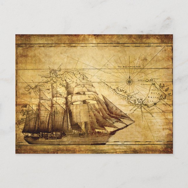 Postal Barco (Anverso)