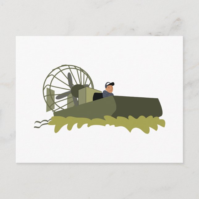 Postal Barco aéreo de Bayou (Anverso)