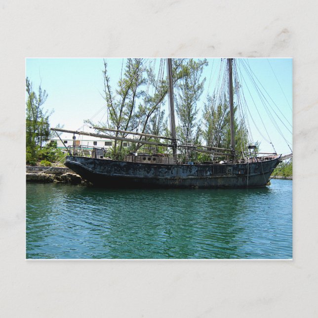 Postal Barco antiguo (Anverso)