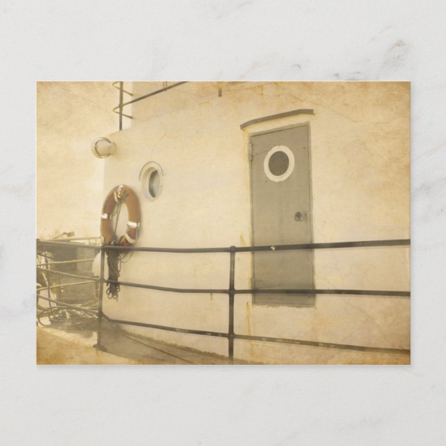 Postal Barco antiguo (Anverso)