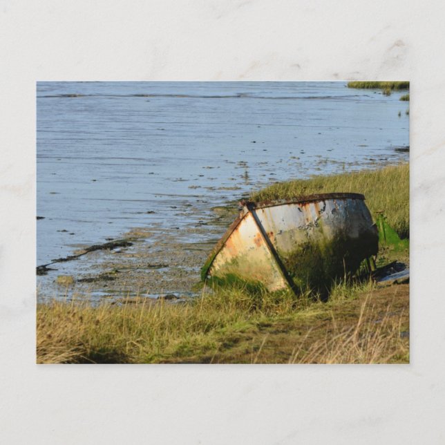 Postal Barco antiguo en Creek (Anverso)