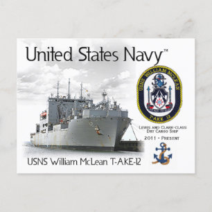 Postal BARCO DE CARGA USNS WILLIAM MCLEAN T-AKE-12 - Post