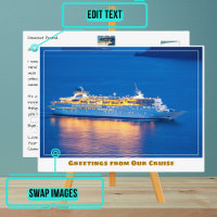 Barco de crucero al atardecer