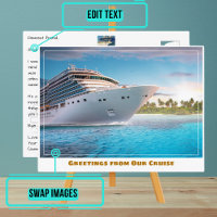 Barco de crucero cerca de una playa