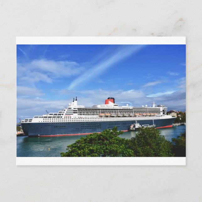 Postal Barco de crucero Queen Mary 2 (Anverso)