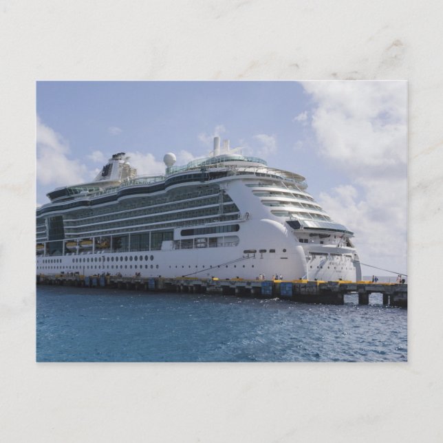 Postal Barco de crucero tropical (Anverso)