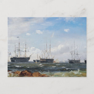 Postal Barco de guerra fuera de Gotemburgo 1861