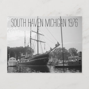Postal Barco de la Azotea de South Haven Michigan 1976