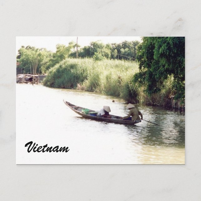 Postal barco de mekong (Anverso)
