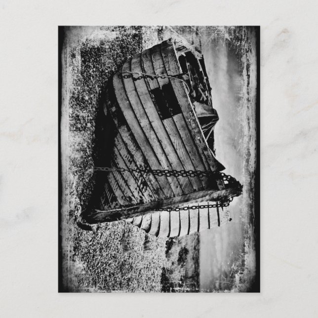 Postal Barco de pesca de época. (Anverso)