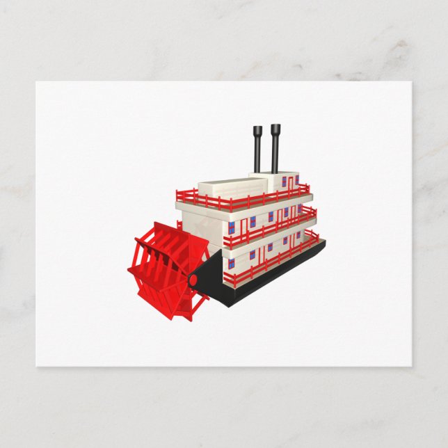 Postal Barco de vapor (Anverso)