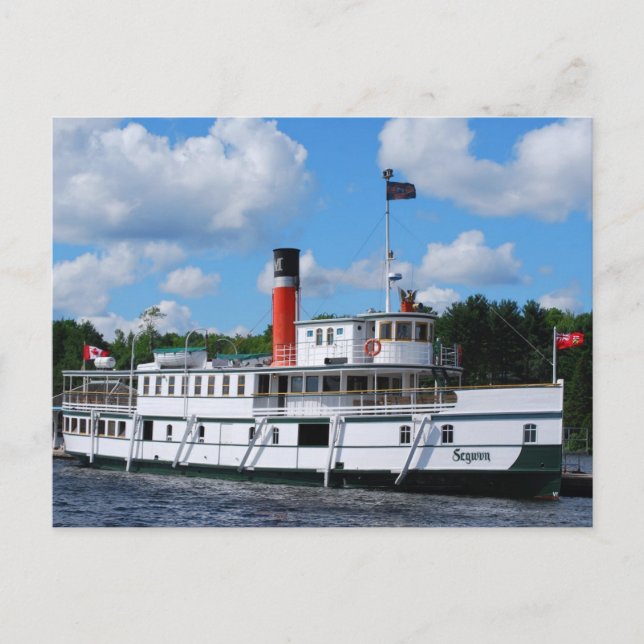 Postal Barco de vapor Segwun (Anverso)