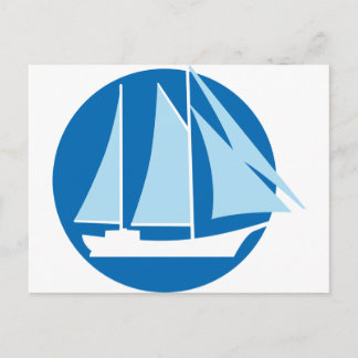 Postal barco de vela