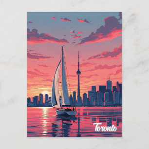 Postal Barco de vela en Toronto Canadá Travel