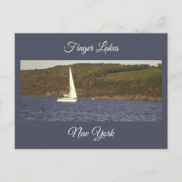 Postal Barco de vela en un lago Postcard